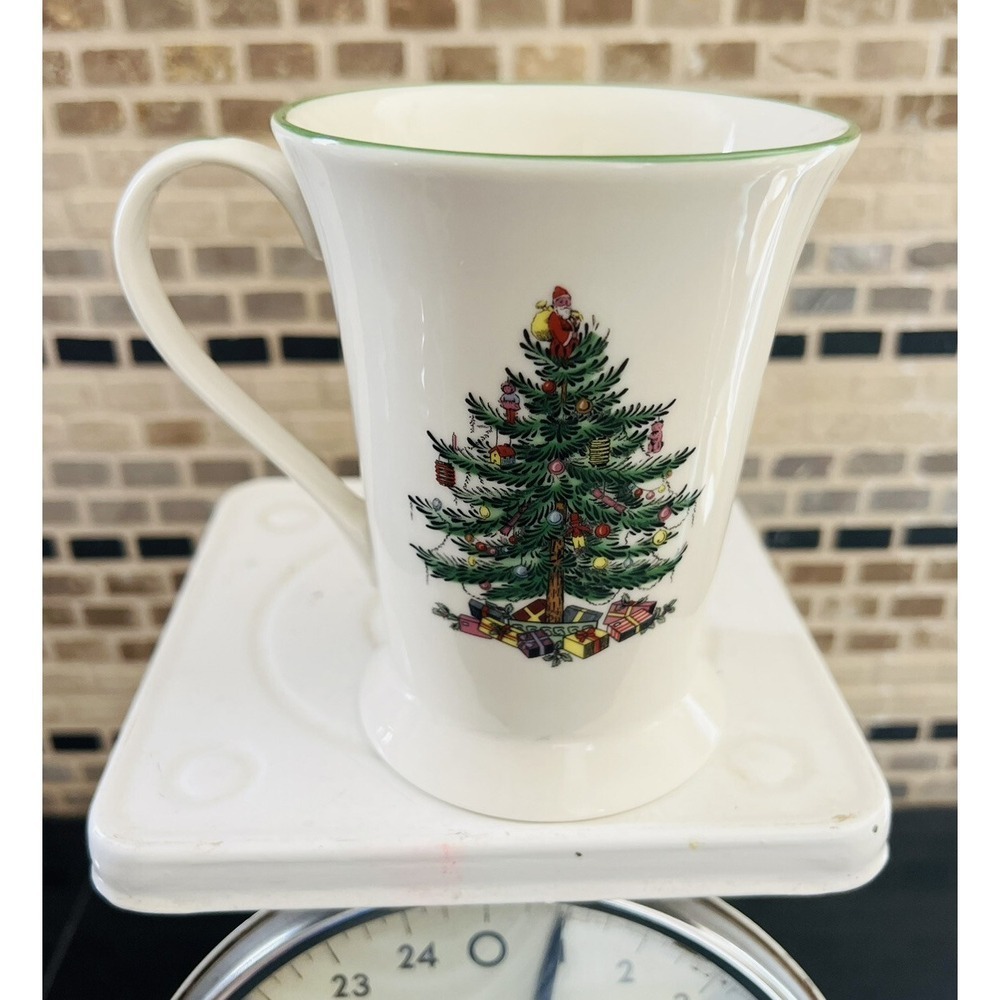 Spode Christmas Tree S3324-A15 Coffee Mug Pimpernel Made in England 4.75"